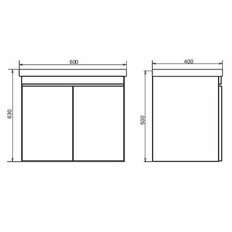 Тумба с раковиной Comforty Осло 60 00-00000835 подвесная Бетон светлый, купить, цена, заказать, магазин, доставка, скидка, промокод, купить, цена, заказать, магазин, доставка, скидка, промокод