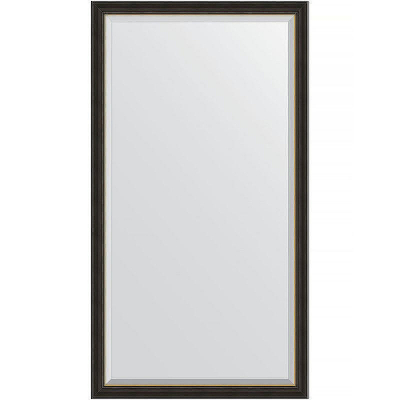 Зеркало Evoform Exclusive Floor 198х109 BY 6186 с фацетом в багетной раме - Черное дерево с золотом 71