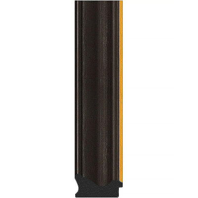 Зеркало Evoform Exclusive Floor 198х109 BY 6186 с фацетом в багетной раме - Черное дерево с золотом 71