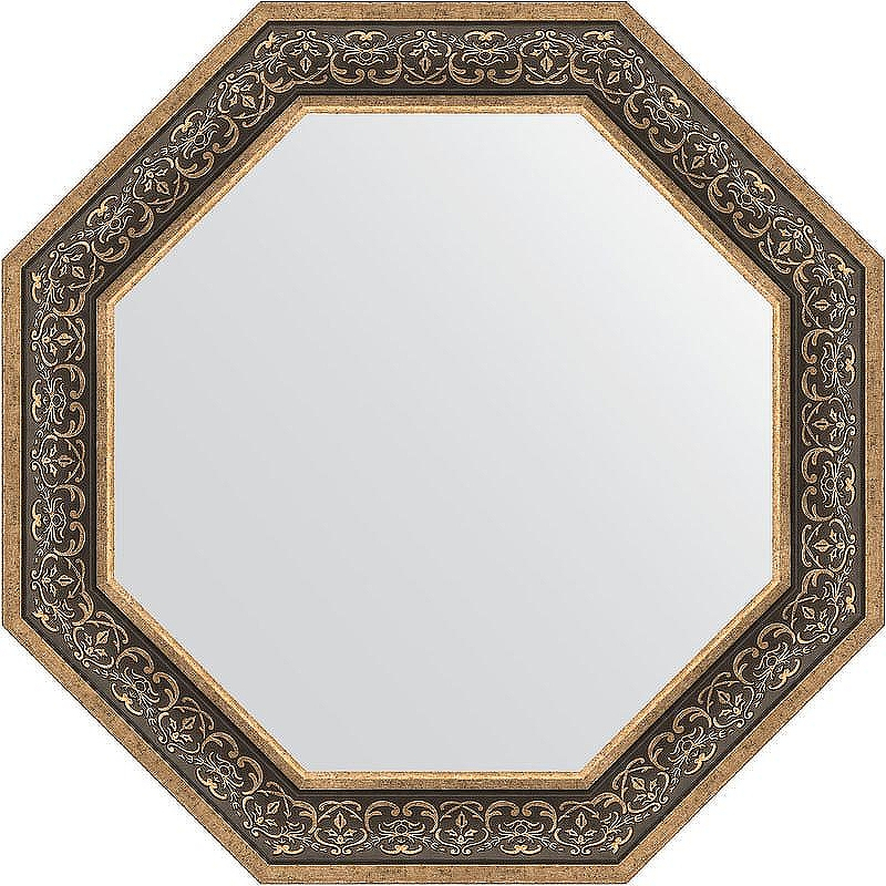 Зеркало Evoform Octagon 79х79 BY 3843 в багетной раме - Вензель серебряный 101, купить, цена, заказать, магазин, доставка, скидка, промокод, купить, цена, заказать, магазин, доставка, скидка, промокод