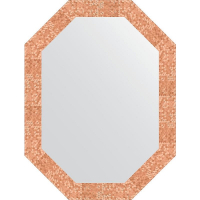 Зеркало Evoform Octagon 62x82 BY 7095 в багетной раме - Соты медь 70, купить, цена, заказать, магазин, доставка, скидка, промокод, купить, цена, заказать, магазин, доставка, скидка, промокод