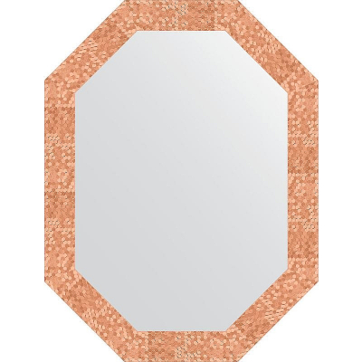 Зеркало Evoform Octagon 62x82 BY 7095 в багетной раме - Соты медь 70