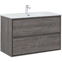 Тумба под раковину Aquanet Милан 100 336375 подвесная Дуб рошелье, купить, цена, заказать, магазин, доставка, скидка, промокод, купить, цена, заказать, магазин, доставка, скидка, промокод