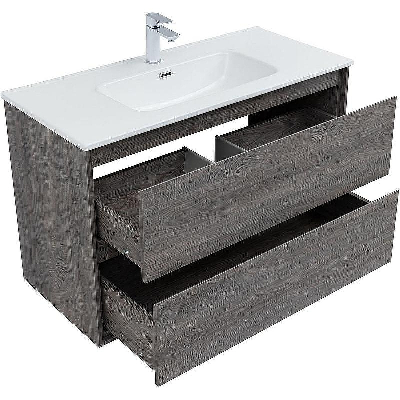 Тумба под раковину Aquanet Милан 100 336375 подвесная Дуб рошелье, купить, цена, заказать, магазин, доставка, скидка, промокод, купить, цена, заказать, магазин, доставка, скидка, промокод