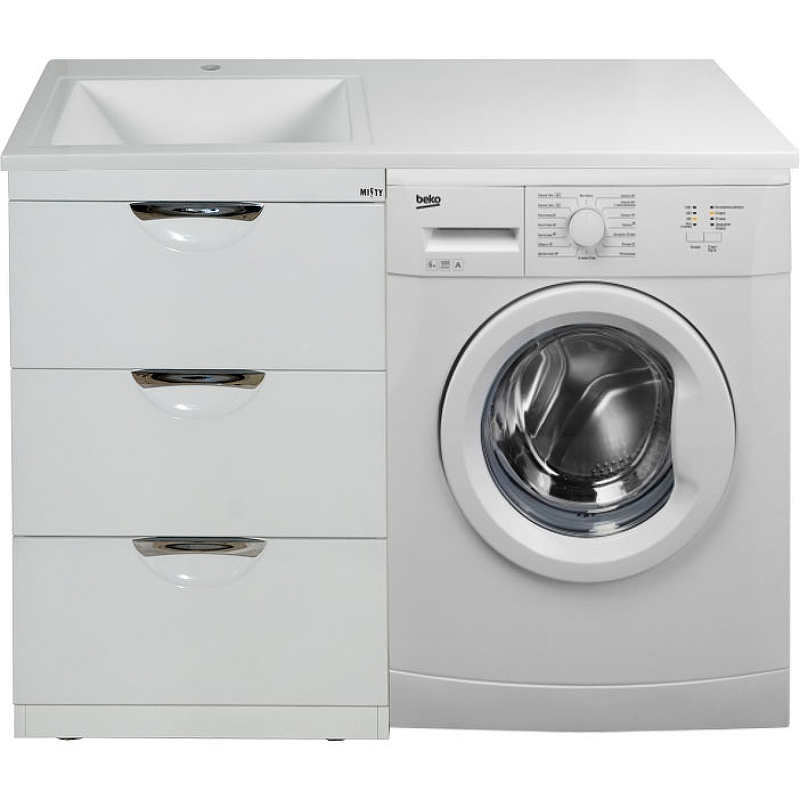 Тумба под раковину Misty Куба 120 П-Куб01060-0113Я Белая, купить, цена, заказать, магазин, доставка, скидка, промокод, купить, цена, заказать, магазин, доставка, скидка, промокод