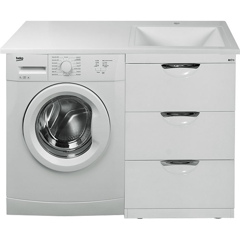 Тумба под раковину Misty Куба 120 П-Куб01060-0113Я Белая, купить, цена, заказать, магазин, доставка, скидка, промокод, купить, цена, заказать, магазин, доставка, скидка, промокод