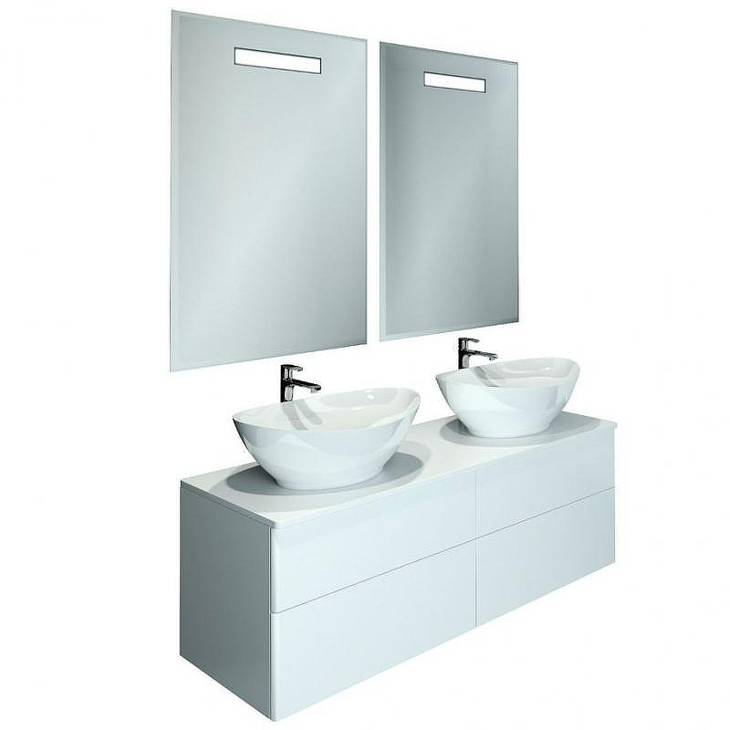 Тумба с раковиной Orange Otto 130 Ot-130TuMDF+G56 Белая, купить, цена, заказать, магазин, доставка, скидка, промокод, купить, цена, заказать, магазин, доставка, скидка, промокод