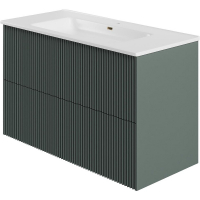 Тумба под раковину La Fenice Terra Twin 100 FNC-01-TER-G-100-2 подвесная Серо-зеленая, купить, цена, заказать, магазин, доставка, скидка, промокод, купить, цена, заказать, магазин, доставка, скидка, промокод