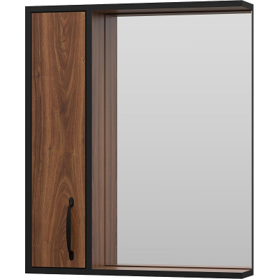 Зеркало со шкафом Misty Кедр 60 L П-Кед04060-011Л Орех Черное