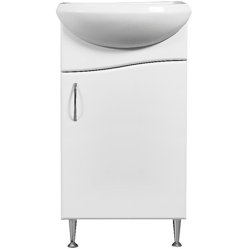 Тумба под раковину Stella Polar Волна 45 SP-00000231 Белая, купить, цена, заказать, магазин, доставка, скидка, промокод, купить, цена, заказать, магазин, доставка, скидка, промокод