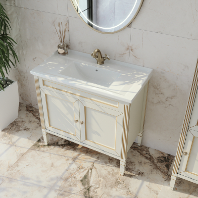 Тумба под раковину Caprigo Albion90 33319-В002 цвет Светлый беж