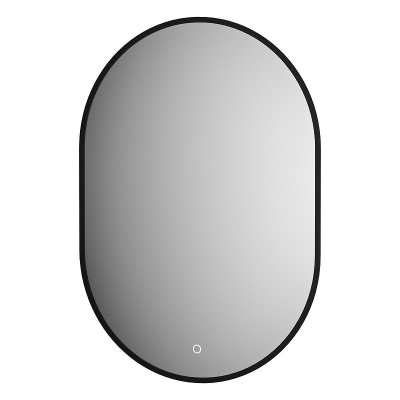 Зеркало Defesto Aura 50х70 DF 2923S с подсветкой 19W-4500K/Сенсорный выключатель/Нейтральный белый свет/Черная рама