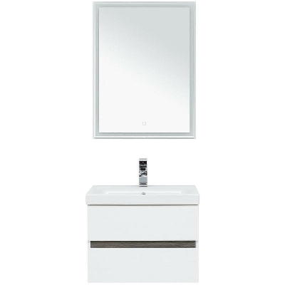 Комплект мебели для ванной Aquanet Беркли 60 258905 подвесной Белый Дуб рошелье