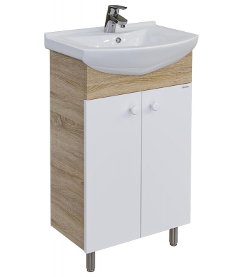 Комплект мебели для ванной Grossman Eco Line 60 106052-2 цвет Белый Дуб сонома