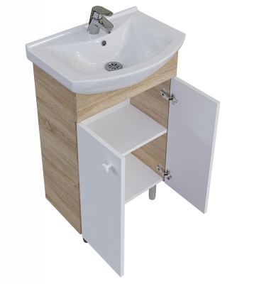 Комплект мебели для ванной Grossman Eco Line 60 106052-2 цвет Белый Дуб сонома