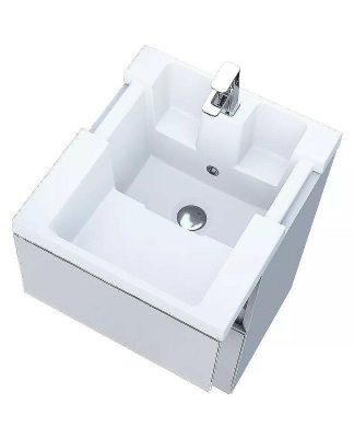 Тумба с раковиной Marka One Bumble 40H Ц0000001480 Белая