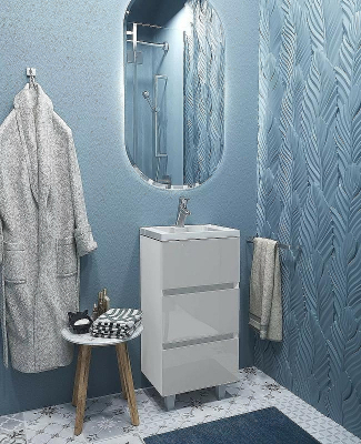 Тумба с раковиной Marka One Bumble 40H Ц0000001480 Белая