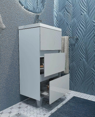 Тумба с раковиной Marka One Bumble 40H Ц0000001480 Белая