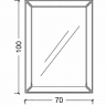 Зеркало Boheme Armadi Art Vogue 70 529/1 с зеркальной рамой, купить, цена, заказать, магазин, доставка, скидка, промокод, купить, цена, заказать, магазин, доставка, скидка, промокод