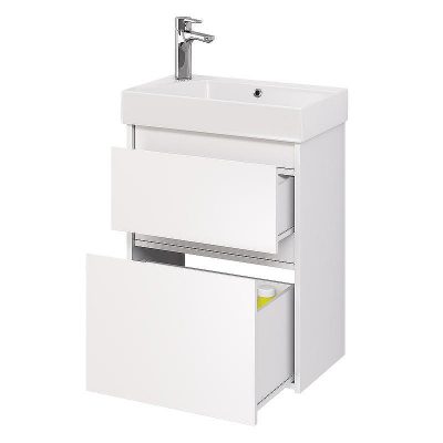 Тумба под раковину Dreja Slim 55 99.0400 подвесная Белая