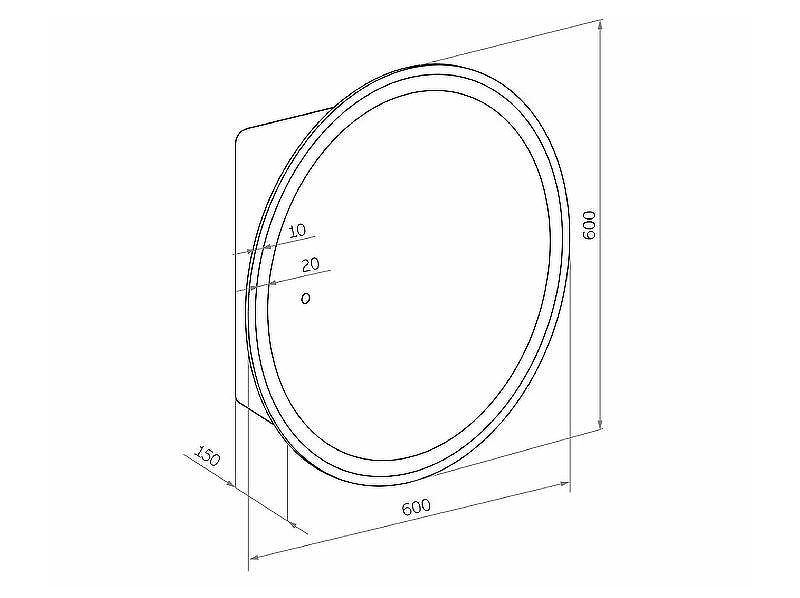 Зеркальный шкаф Creto Tour 60 17-D600WH с подсветкой Белый, купить, цена, заказать, магазин, доставка, скидка, промокод, купить, цена, заказать, магазин, доставка, скидка, промокод