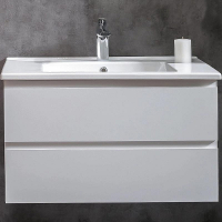 Тумба под раковину Boheme Armadi Art Capolda 85 849-085-W подвесная Белая, купить, цена, заказать, магазин, доставка, скидка, промокод, купить, цена, заказать, магазин, доставка, скидка, промокод