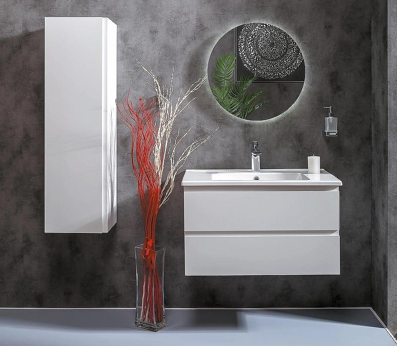 Тумба под раковину Boheme Armadi Art Capolda 85 849-085-W подвесная Белая, купить, цена, заказать, магазин, доставка, скидка, промокод, купить, цена, заказать, магазин, доставка, скидка, промокод