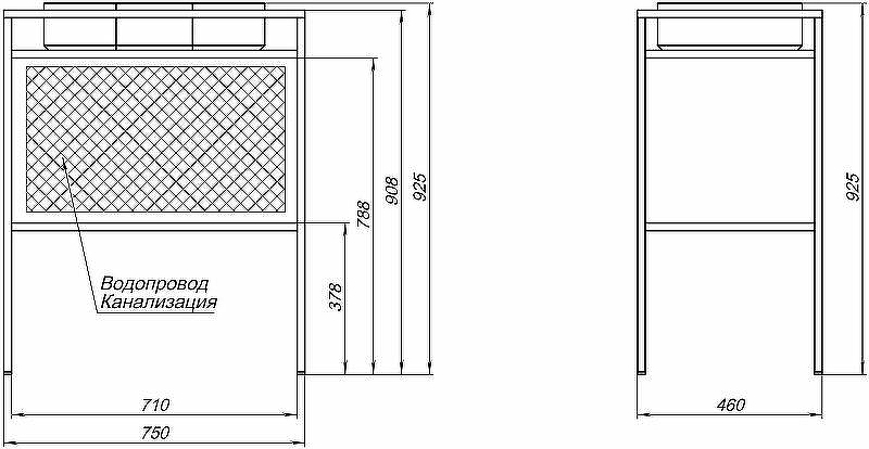 Консоль под раковину Allen Brau Liberty 75 1.33002.BB Черный браш, купить, цена, заказать, магазин, доставка, скидка, промокод, купить, цена, заказать, магазин, доставка, скидка, промокод