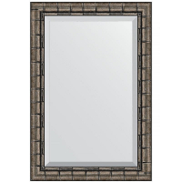 Зеркало Evoform Exclusive 93х63 BY 1176 с фацетом в багетной раме - Серебряный бамбук 73, купить, цена, заказать, магазин, доставка, скидка, промокод, купить, цена, заказать, магазин, доставка, скидка, промокод