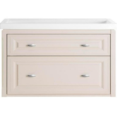 Тумба под раковину ASB-Woodline Кастелло 100 12060 подвесная Бежевая