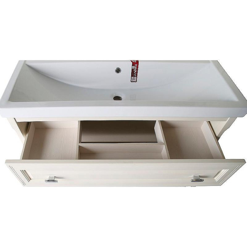 Тумба под раковину ASB-Woodline Кастелло 100 12060 подвесная Бежевая, купить, цена, заказать, магазин, доставка, скидка, промокод, купить, цена, заказать, магазин, доставка, скидка, промокод