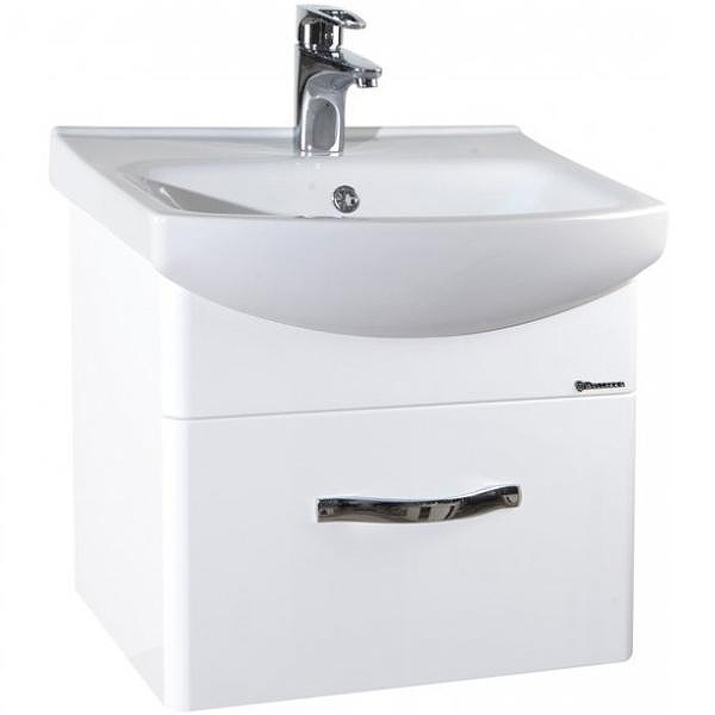 Тумба под раковину Bellezza Анкона 55 4639608190019 подвесная Белая, купить, цена, заказать, магазин, доставка, скидка, промокод, купить, цена, заказать, магазин, доставка, скидка, промокод
