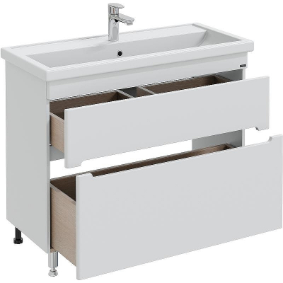 Тумба под раковину СанТа Лондон 100 224009л Белая