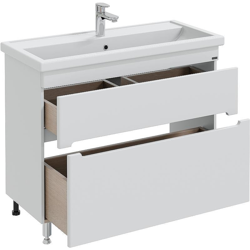 Тумба под раковину СанТа Лондон 100 224009л Белая, купить, цена, заказать, магазин, доставка, скидка, промокод, купить, цена, заказать, магазин, доставка, скидка, промокод