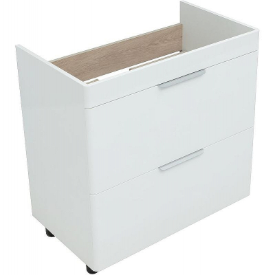 Тумба под раковину Aquanet Ирис new 80 310154 Белая глянцевая