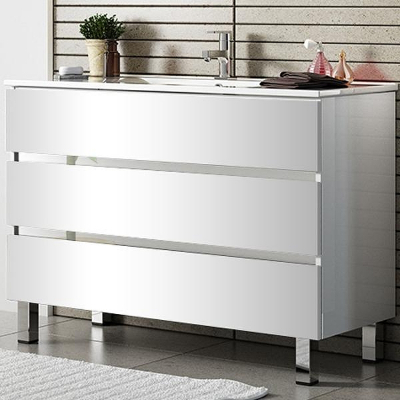 Тумба с раковиной SanVit Кубэ-3 70 kkube3070 в цвете Ral Белый глянец