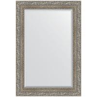 Зеркало Evoform Exclusive 95х65 BY 3435 с фацетом в багетной раме - Виньетка античное серебро 85, купить, цена, заказать, магазин, доставка, скидка, промокод, купить, цена, заказать, магазин, доставка, скидка, промокод