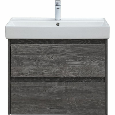 Тумба с раковиной Aquanet Nova Lite 75 305239 подвесная Дуб серый