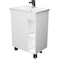 Тумба под раковину 1MarKa Nuvo 70 У76056 Белая глянцевая, купить, цена, заказать, магазин, доставка, скидка, промокод, купить, цена, заказать, магазин, доставка, скидка, промокод