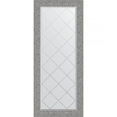 Зеркало Evoform Exclusive-G 156х66 BY 4152 с гравировкой в багетной раме - Чеканка серебряная 90