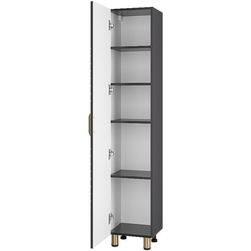 Шкаф пенал Brevita Gloster 35 L GLOS-05035-48-2Л Графит матовый, купить, цена, заказать, магазин, доставка, скидка, промокод, купить, цена, заказать, магазин, доставка, скидка, промокод