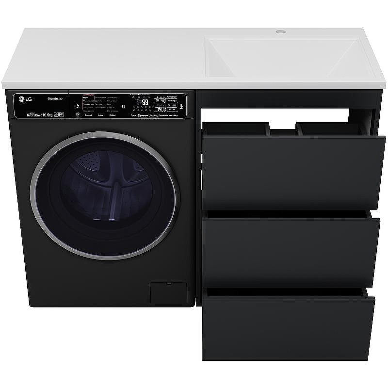 Тумба под раковину Brevita Grafit 120 GRA-01060-013Я Графит матовый, купить, цена, заказать, магазин, доставка, скидка, промокод, купить, цена, заказать, магазин, доставка, скидка, промокод