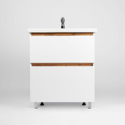 Тумба под раковину VIANT Мальта 80 VMAL80CO-T2Y Белая Дуб Вотан