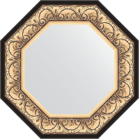 Зеркало Evoform Octagon 60х60 BY 3844 в багетной раме - Барокко золото 106, купить, цена, заказать, магазин, доставка, скидка, промокод, купить, цена, заказать, магазин, доставка, скидка, промокод