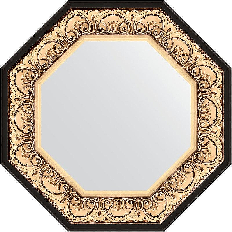 Зеркало Evoform Octagon 60х60 BY 3844 в багетной раме - Барокко золото 106, купить, цена, заказать, магазин, доставка, скидка, промокод, купить, цена, заказать, магазин, доставка, скидка, промокод