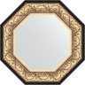 Зеркало Evoform Octagon 60х60 BY 3844 в багетной раме - Барокко золото 106, купить, цена, заказать, магазин, доставка, скидка, промокод, купить, цена, заказать, магазин, доставка, скидка, промокод