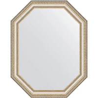 Зеркало Evoform Octagon 56х71 BY 7050 в багетной раме - Золотые бусы на серебре 60, купить, цена, заказать, магазин, доставка, скидка, промокод, купить, цена, заказать, магазин, доставка, скидка, промокод