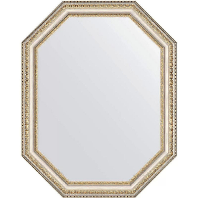 Зеркало Evoform Octagon 56х71 BY 7050 в багетной раме - Золотые бусы на серебре 60