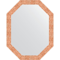 Зеркало Evoform Octagon 72x92 BY 7096 в багетной раме - Соты медь 70, купить, цена, заказать, магазин, доставка, скидка, промокод, купить, цена, заказать, магазин, доставка, скидка, промокод