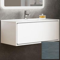 Тумба с раковиной SanVit Бруно-1 90 kbruno190 с фактурой под дерево подвесная Шелк Сталь, купить, цена, заказать, магазин, доставка, скидка, промокод, купить, цена, заказать, магазин, доставка, скидка, промокод